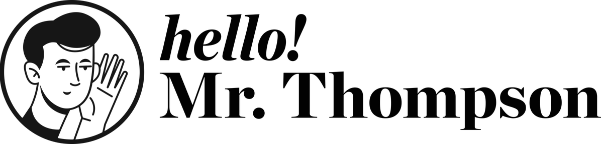 Hello Mr. Thompson logo